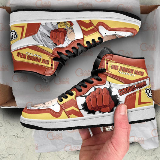 One Punch Man Sneakers Saitama Serious Punch Anime Shoes - 1 - GearAnime