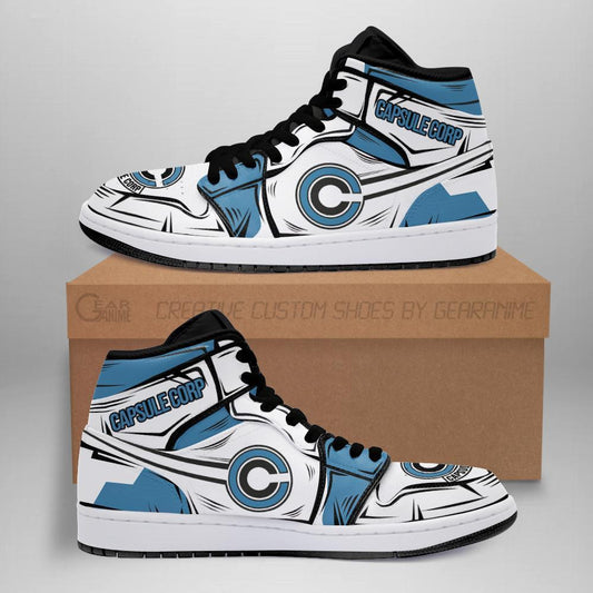 Capsule Corp Sneakers Custom Anime Dragon Ball Shoes - 1 - GearAnime