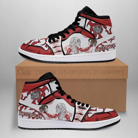 Kibutsuji Muzan Sneakers Custom Anime Demon Slayer Shoes - 2 - GearAnime