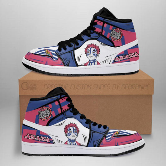 Akaza Sneakers Custom Anime Demon Slayer Shoes - 1 - GearAnime