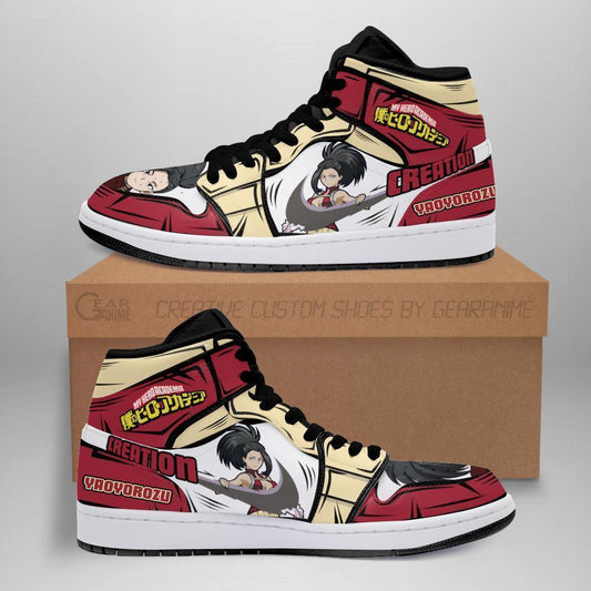 BNHA Momo Yaoyorozu Sneakers Custom Anime My Hero Academia Shoes - 1 - GearAnime