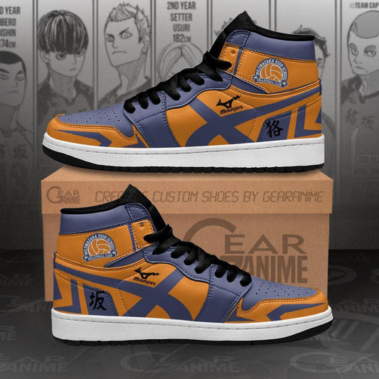 Mujinazaka High Sneakers Haikyuu Custom Anime Shoes MN10 - 1 - GearAnime