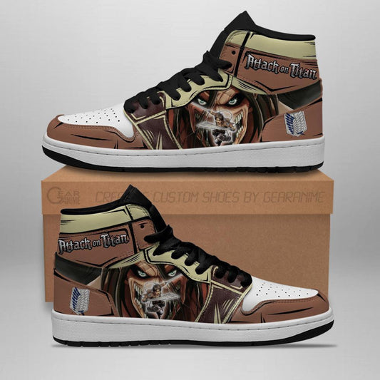 Eren Yeager Titan Sneakers Custom Attack On Titan Anime Shoes - 1 - GearAnime