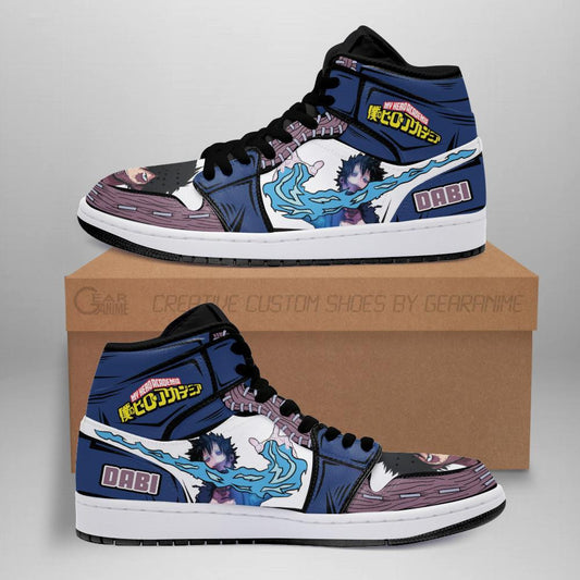 BNHA Dabi Flames Sneakers Custom My Hero Academia Anime Shoes - 1 - GearAnime