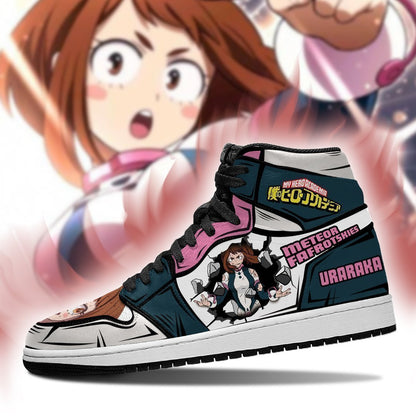 BNHA Ochako Uraraka Sneakers Custom Anime My Hero Academia Shoes - 3 - GearAnime