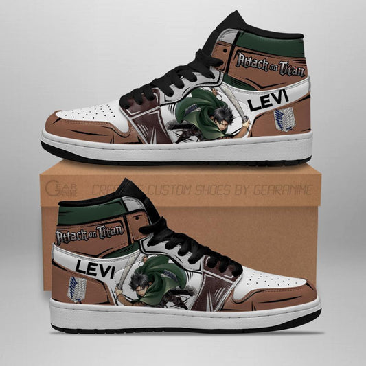Levi Ackerman Sneakers Attack On Titan Anime Sneakers - 1 - GearAnime