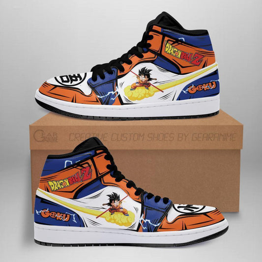 Kintoun Goku Sneakers Custom Flying Nimbus Anime Dragon Ball Shoes - 1 - GearAnime