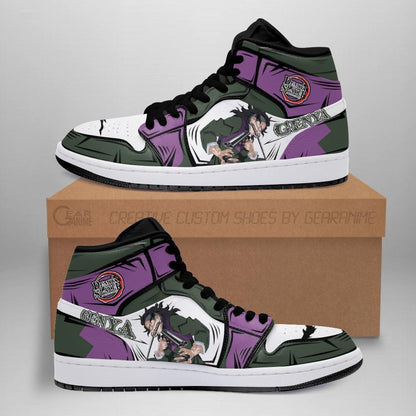 Genya Shinazugawa Sneakers Custom Anime Demon Slayer Shoes - 1 - GearAnime