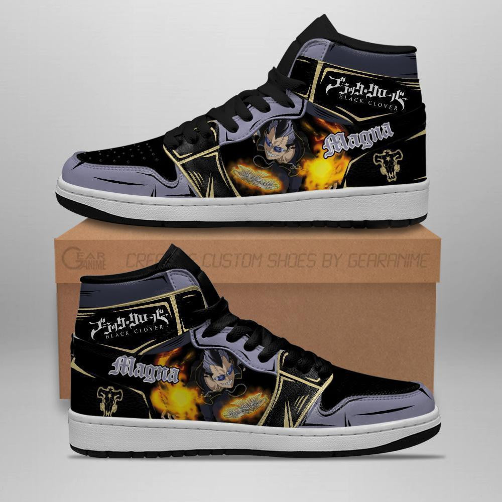 Black Bull Magna Sneakers Black Clover Anime Shoes - 2 - GearAnime