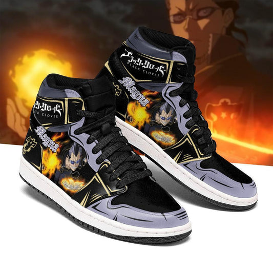 Black Bull Magna Sneakers Black Clover Anime Shoes - 1 - GearAnime
