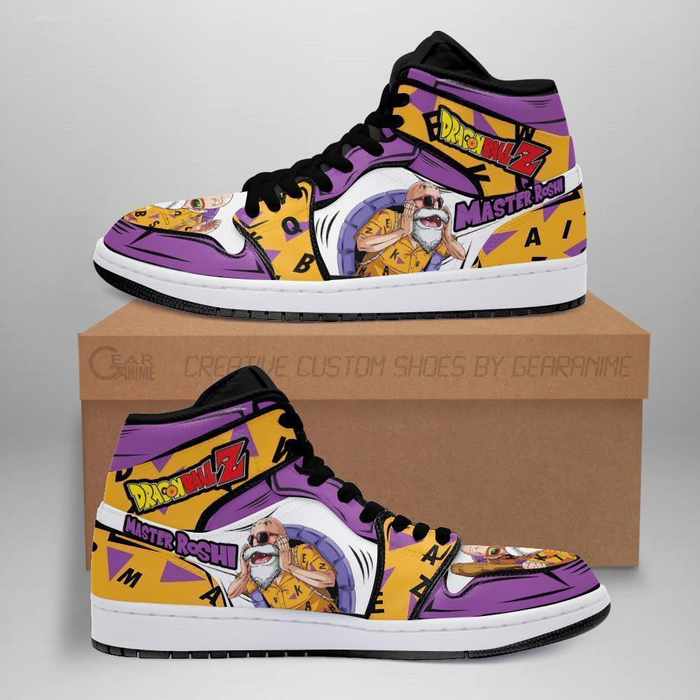 Master Roshi Sneakers Custom Anime Dragon Ball Shoes - 1 - GearAnime