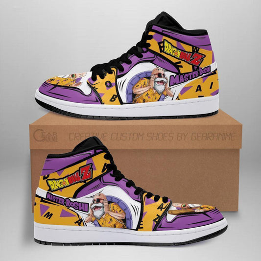 Master Roshi Sneakers Custom Anime Dragon Ball Shoes - 1 - GearAnime