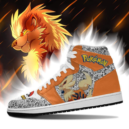 Arcanine Sneakers Custom Anime Pokemon Shoes - 3 - GearAnime