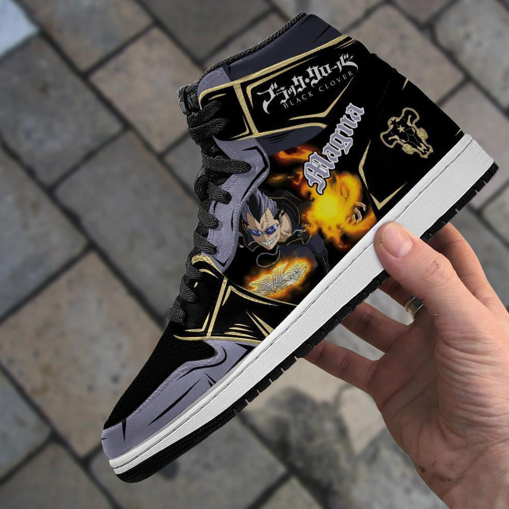 Black Bull Magna Sneakers Black Clover Anime Shoes - 4 - GearAnime