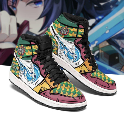 Giyu Sneakers Water Breathing Custom Anime Demon Slayer Shoes - 2 - GearAnime