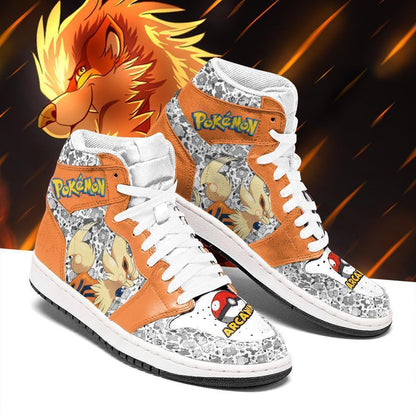 Arcanine Sneakers Custom Anime Pokemon Shoes - 2 - GearAnime