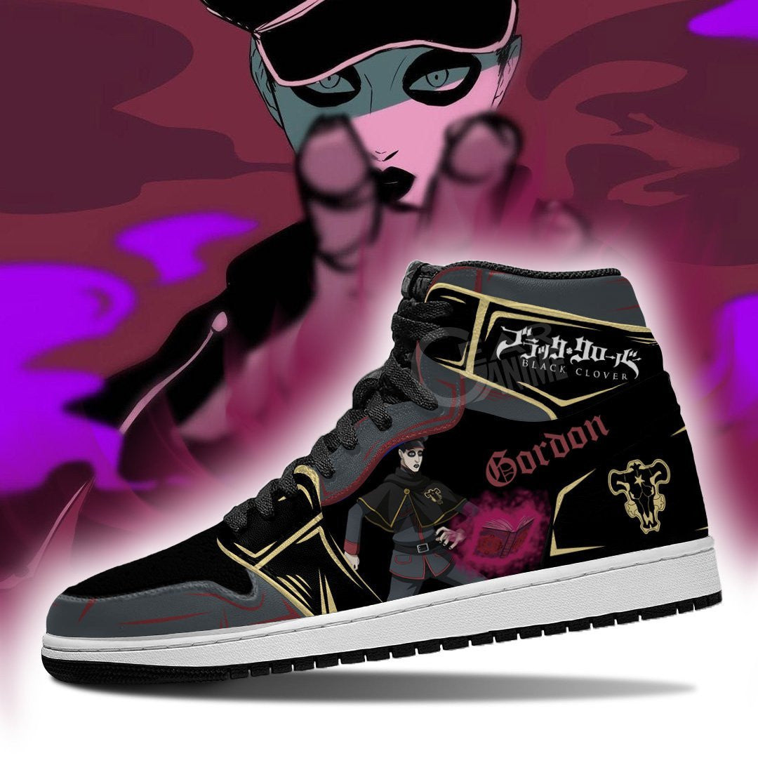Black Bull Gordon Agrippa Sneakers Black Clover Anime Shoes - 3 - GearAnime
