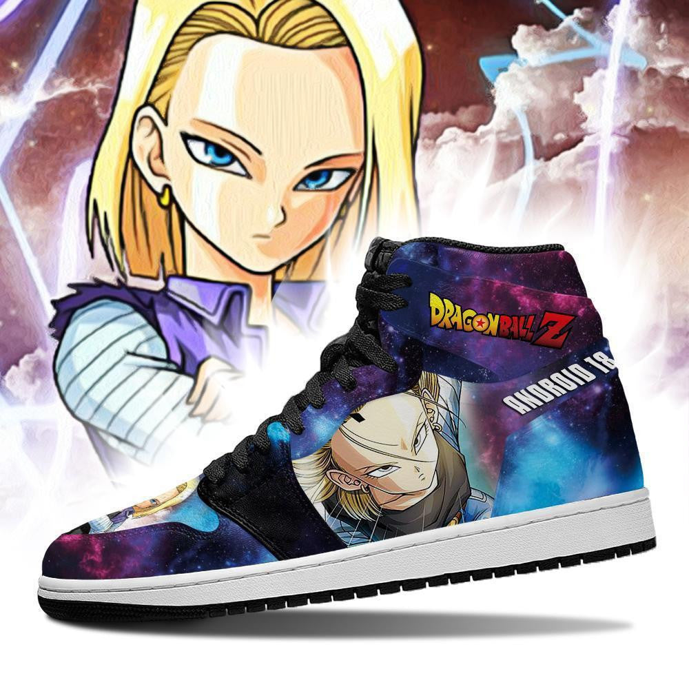 Android 18 Sneakers Galaxy Custom Dragon Ball Anime Shoes - 3 - GearAnime