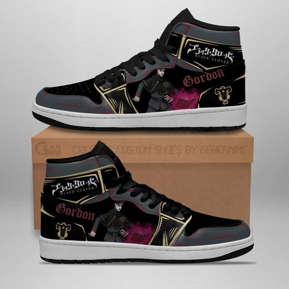 Black Bull Gordon Agrippa Sneakers Black Clover Anime Shoes - 2 - GearAnime