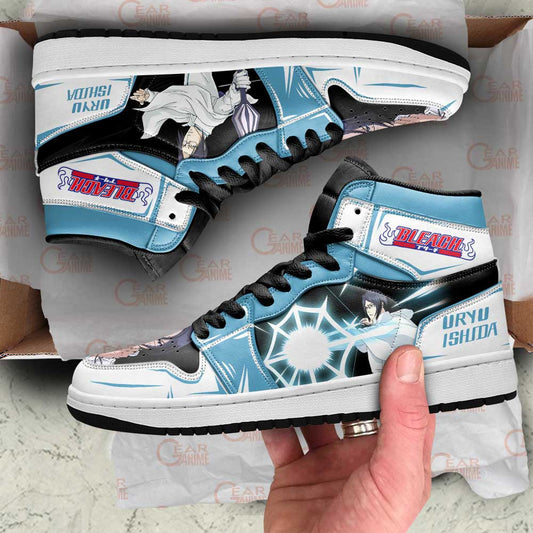 Uryu Ishida Bleach Sneakers Anime Custom Shoes MN09 - 1 - GearAnime