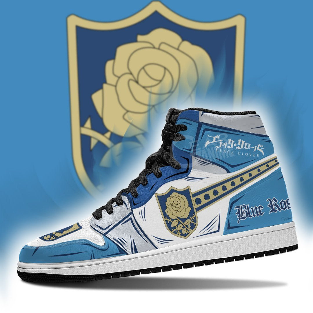Blue Rose Magic Knight Sneakers Black Clover Sneakers Anime - 3 - GearAnime
