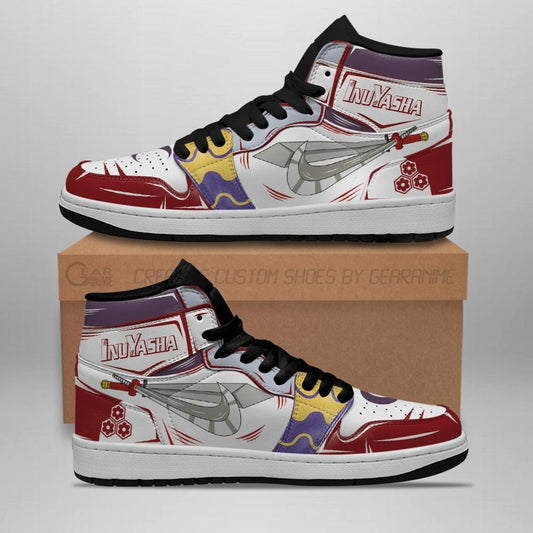 Sesshomaru Sword Sneakers Inuyasha Anime Sneakers Leather - 1 - GearAnime