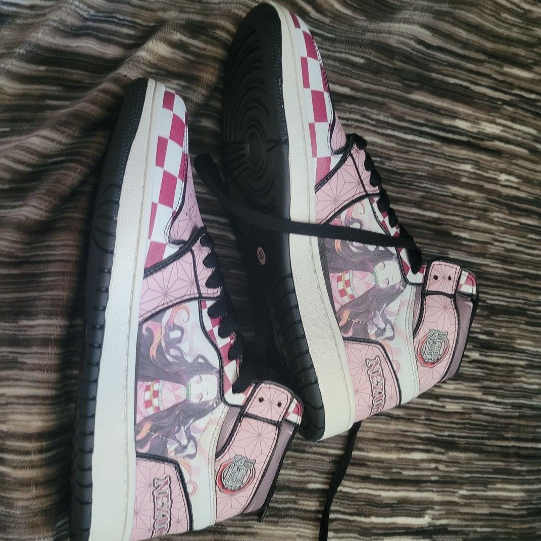 Nezuko Sneakers Custom Anime Demon Slayer Shoes - 4 - GearAnime