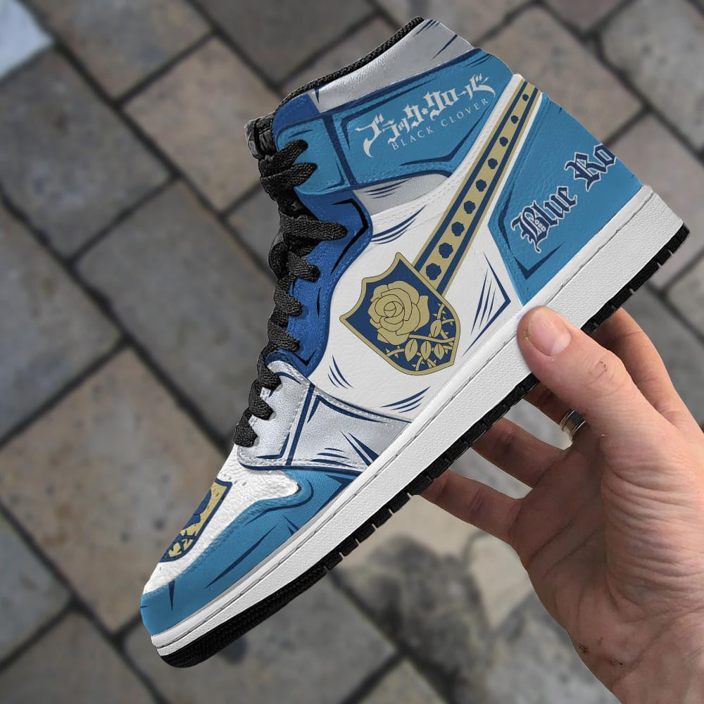 Blue Rose Magic Knight Sneakers Black Clover Sneakers Anime - 4 - GearAnime