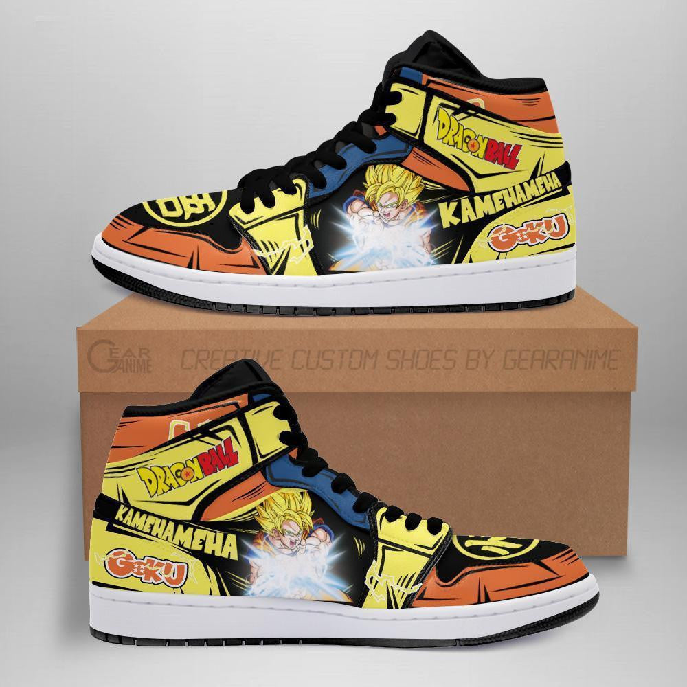 Goku SSJ Sneakers Kamehameha Custom Anime Dragon Ball Shoes - 1 - GearAnime