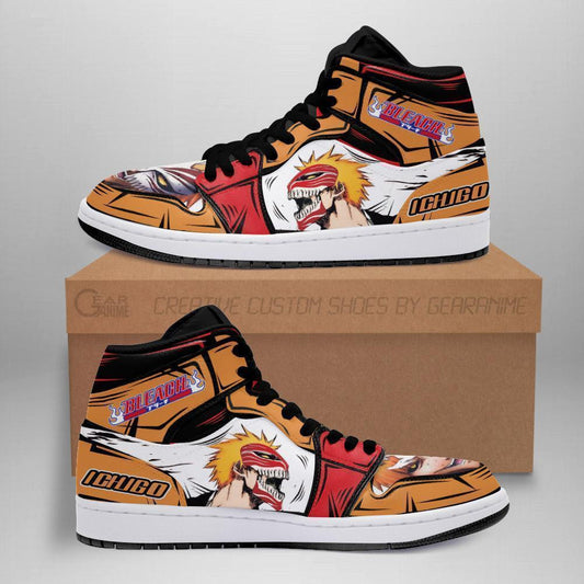 Ichigo Hollow Sneakers Bleach Anime Shoes Fan Gift Idea MN05 - 1 - GearAnime