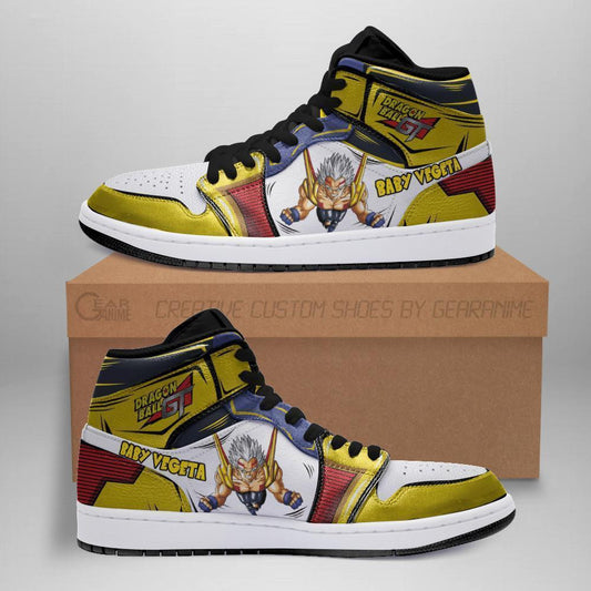 Baby Vegeta Sneakers Second Form Custom Anime Dragon Ball GT Sneakers - 1 - GearAnime