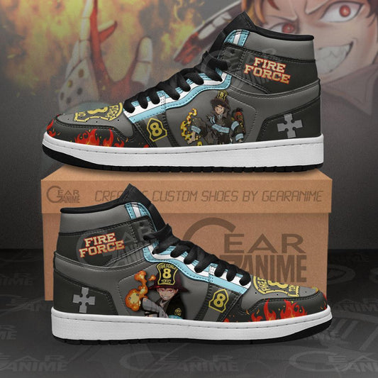 Fire Force Shinra Kusakabe Sneakers Custom Anime Shoes - 1 - GearAnime