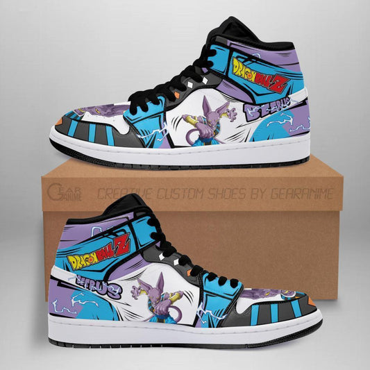 Dragon Ball Beerus Sneakers Custom Anime DBZ Shoes - 1 - GearAnime