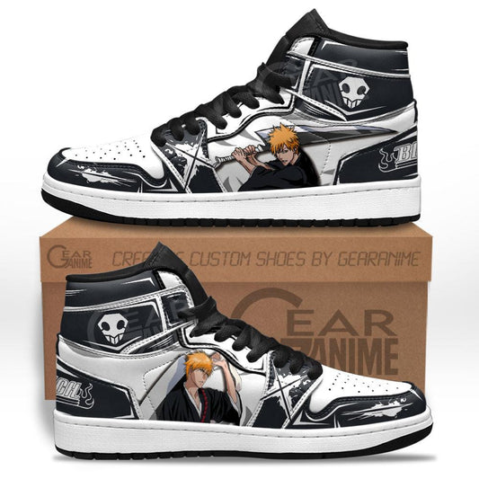 Ichigo Kurosaki Sneakers Custom Anime Bleach Shoes - 1 - GearAnime