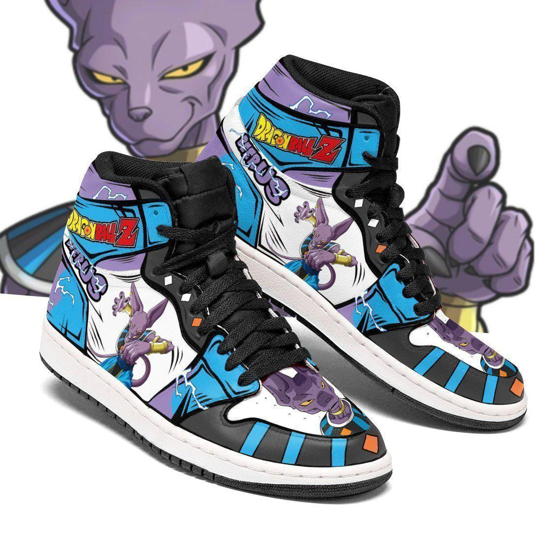 Dragon Ball Beerus Sneakers Custom Anime DBZ Shoes - 2 - GearAnime
