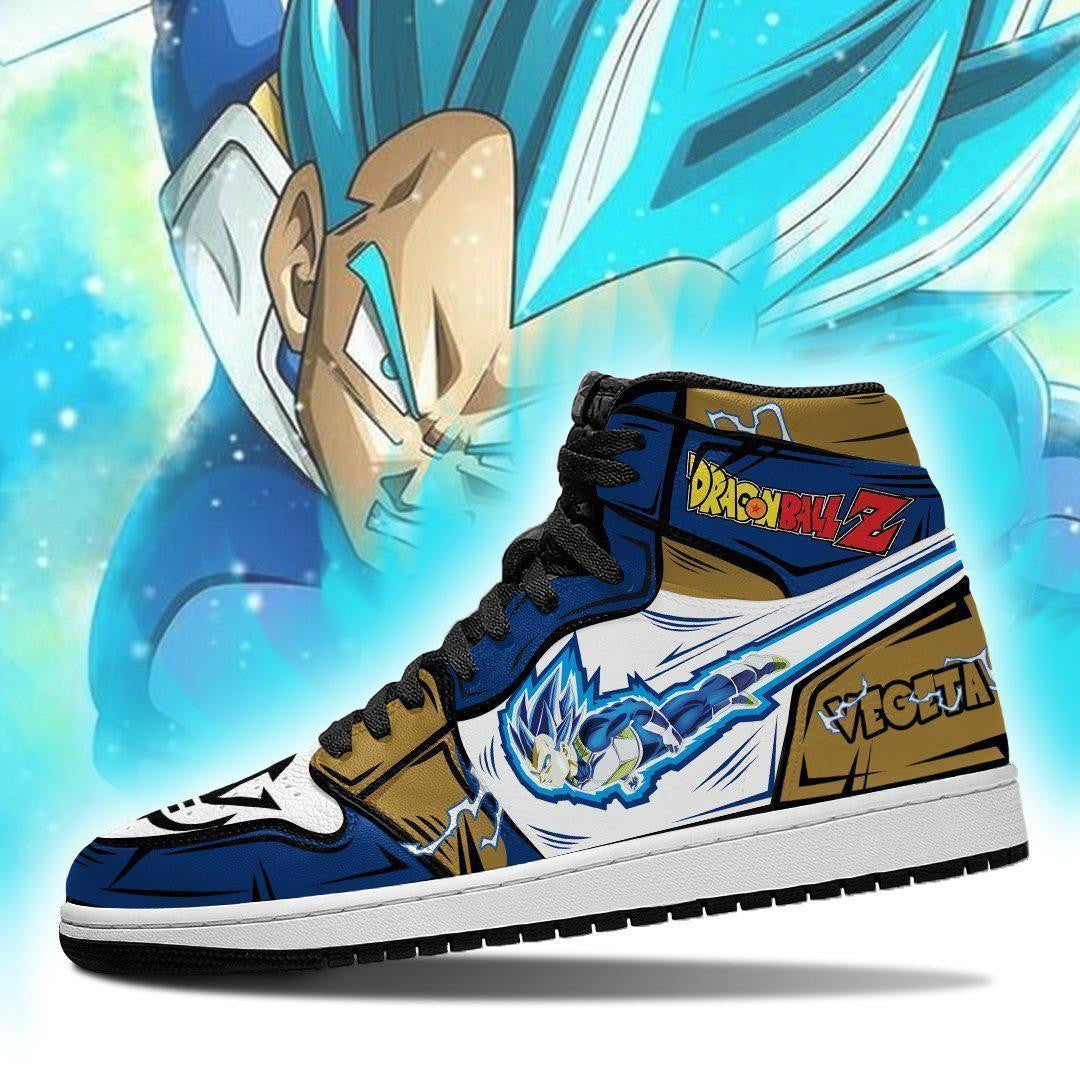 Vegeta Blue Sneakers Custom Anime Dragon Ball Shoes - 3 - GearAnime