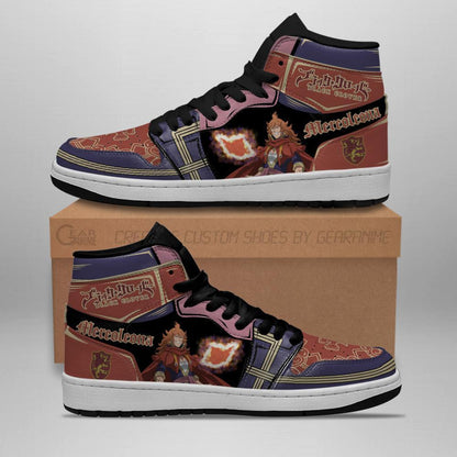 Crimson Lion Mereoleona Sneakers Black Clover Anime Shoes - 2 - GearAnime