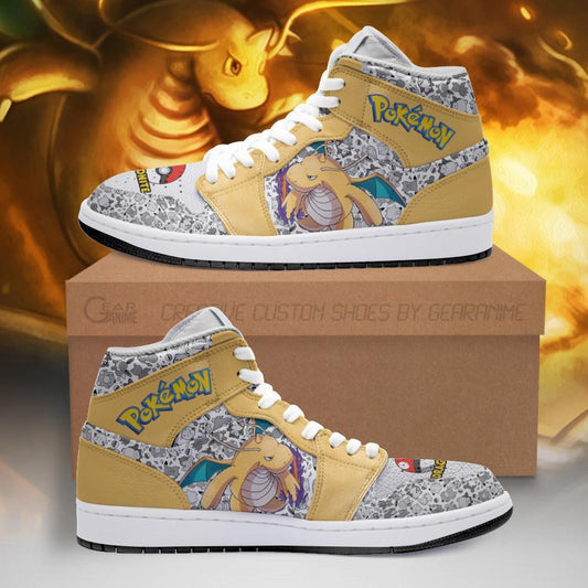 Dragonite Sneakers Custom Anime Pokemon Shoes - 1 - GearAnime