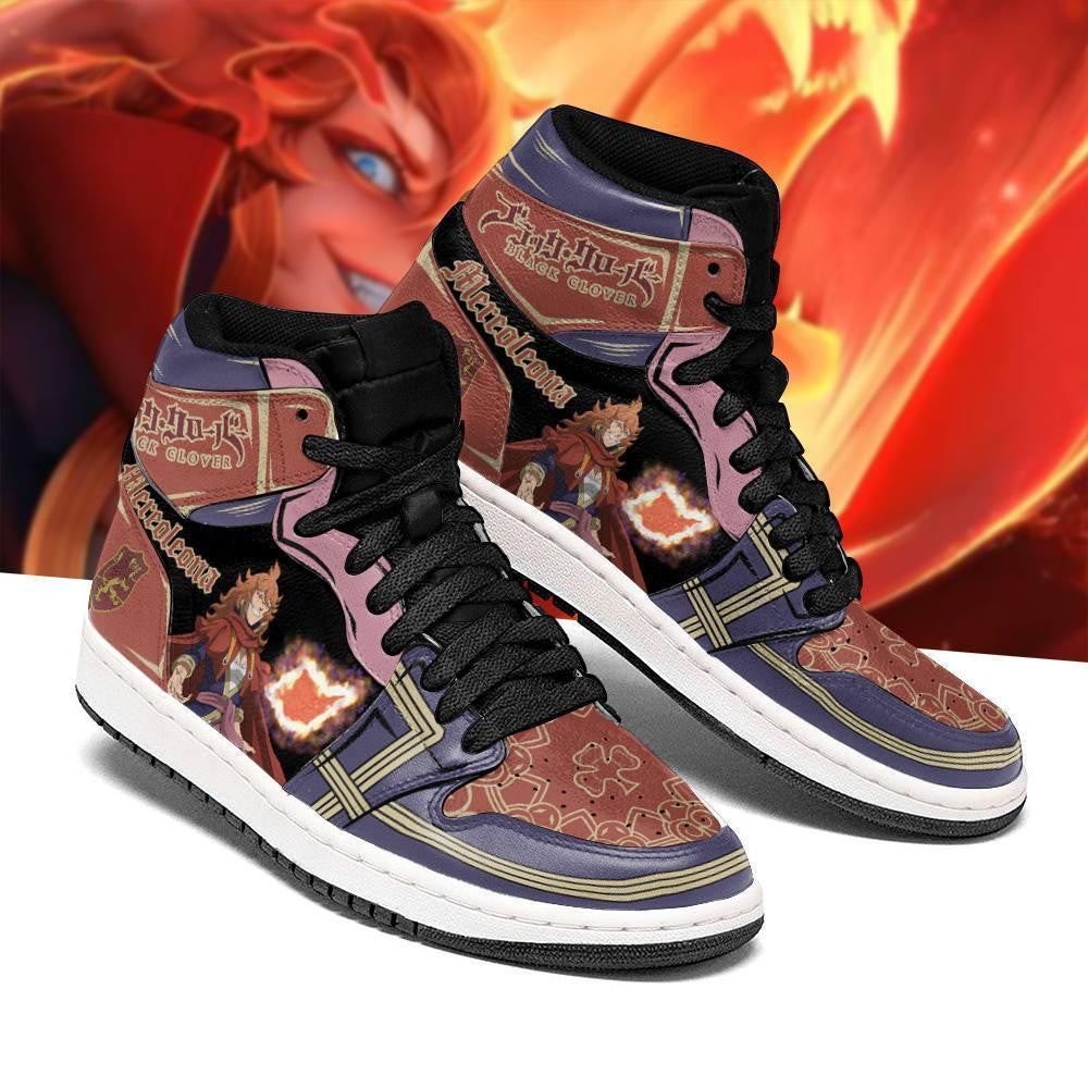 Crimson Lion Mereoleona Sneakers Black Clover Anime Shoes - 1 - GearAnime