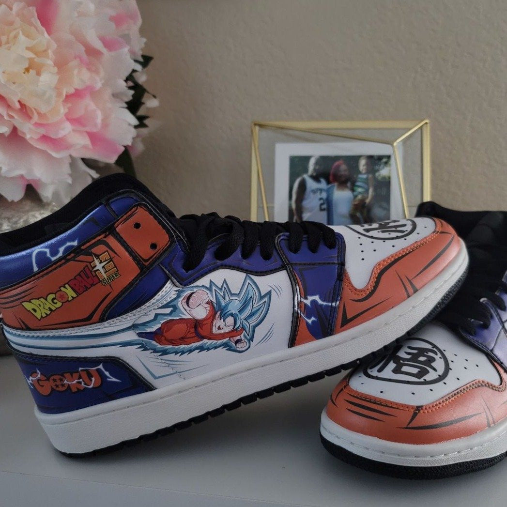DBS Goku Blue Sneakers Custom Anime Dragon Ball Shoes - 4 - GearAnime