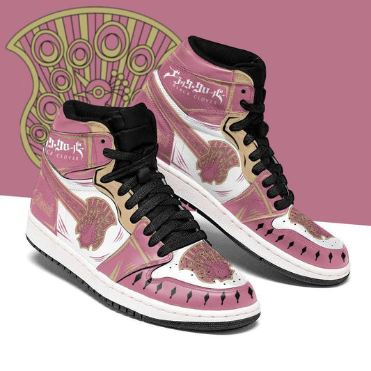 Coral Peacock Magic Knight Sneakers Black Clover Sneakers Anime - 1 - GearAnime