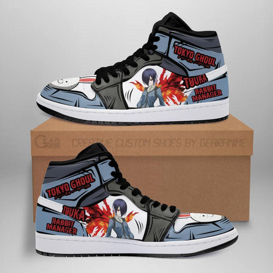 Touka Kirishima Sneakers Custom Tokyo Ghoul Anime Shoes MN05 - 1 - GearAnime