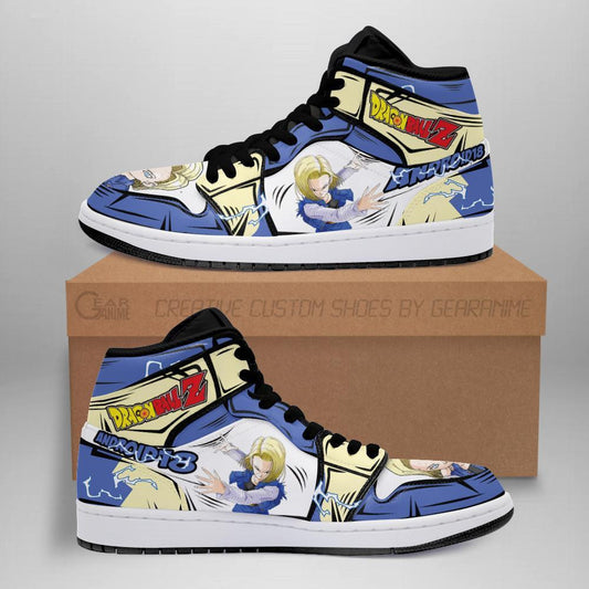 DBZ Android 18 Sneakers Custom Anime Dragon Ball Shoes - 1 - GearAnime