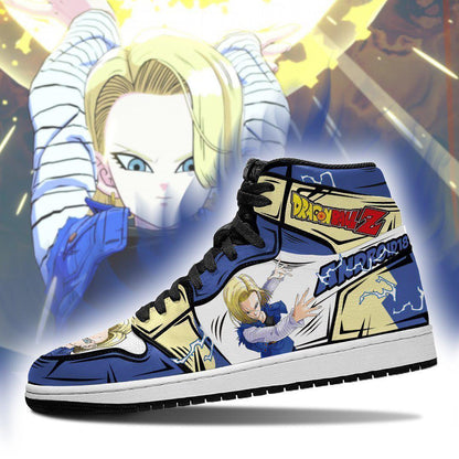 DBZ Android 18 Sneakers Custom Anime Dragon Ball Shoes - 3 - GearAnime