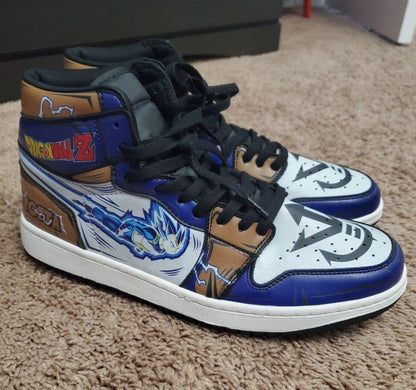 Vegeta Blue Sneakers Custom Anime Dragon Ball Shoes - 5 - GearAnime