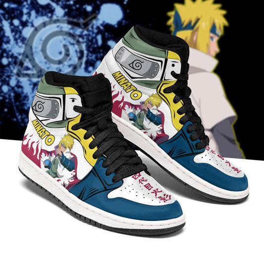 Minato Namikaze Shoes Symbol Costume Anime Sneakers - 1 - GearAnime