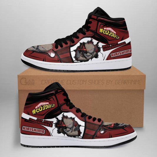 BNHA Eijiro Kirishima Sneakers Custom Anime My Hero Academia Shoes - 1 - GearAnime