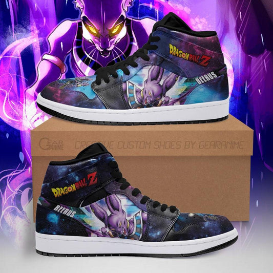Beerus Sneakers Galaxy Custom Dragon Ball Anime Shoes - 1 - GearAnime