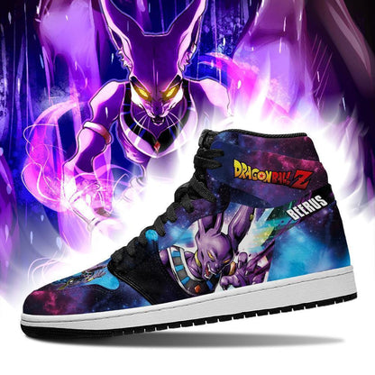 Beerus Sneakers Galaxy Custom Dragon Ball Anime Shoes - 3 - GearAnime