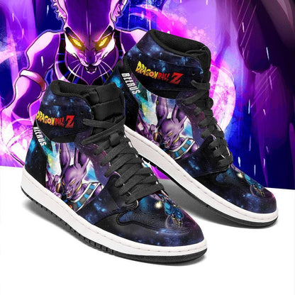 Beerus Sneakers Galaxy Custom Dragon Ball Anime Shoes - 2 - GearAnime